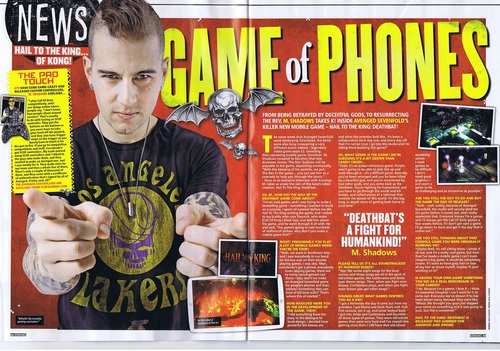 Matéria de Divulgação de Hail to the King: Deathbat (FOTO: Kerrang!)