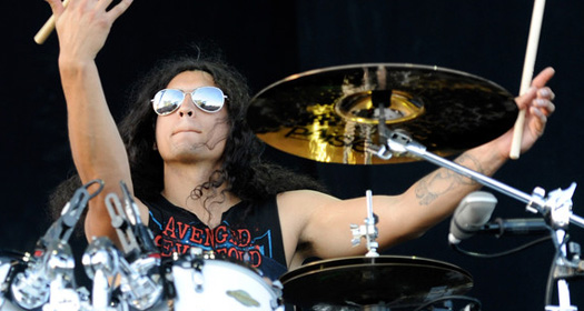 Baterista Robert Ortiz do Escape the Fate (FOTO: Reprodução)